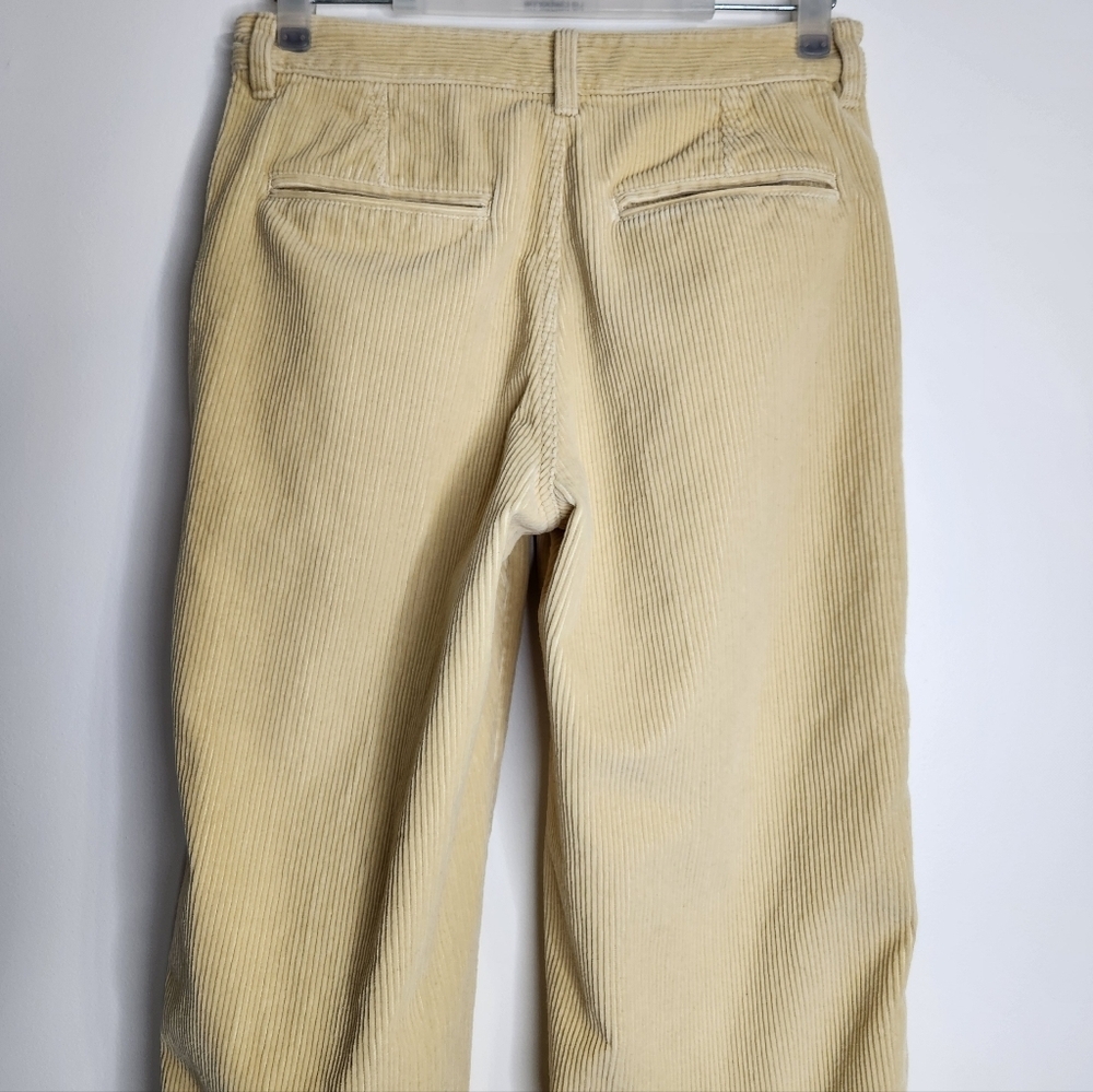 Aritzia Tna Ripcord Butter Yellow Corduroy Jogger Leg Pants Size 6 - Picture 10 of 15